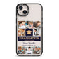 Graduation Personalised Photos iPhone 14 Plus Black Impact Case on Silver phone