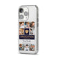 Graduation Personalised Photos iPhone 14 Pro Clear Tough Case Silver Angled Image