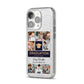 Graduation Personalised Photos iPhone 14 Pro Glitter Tough Case Silver Angled Image