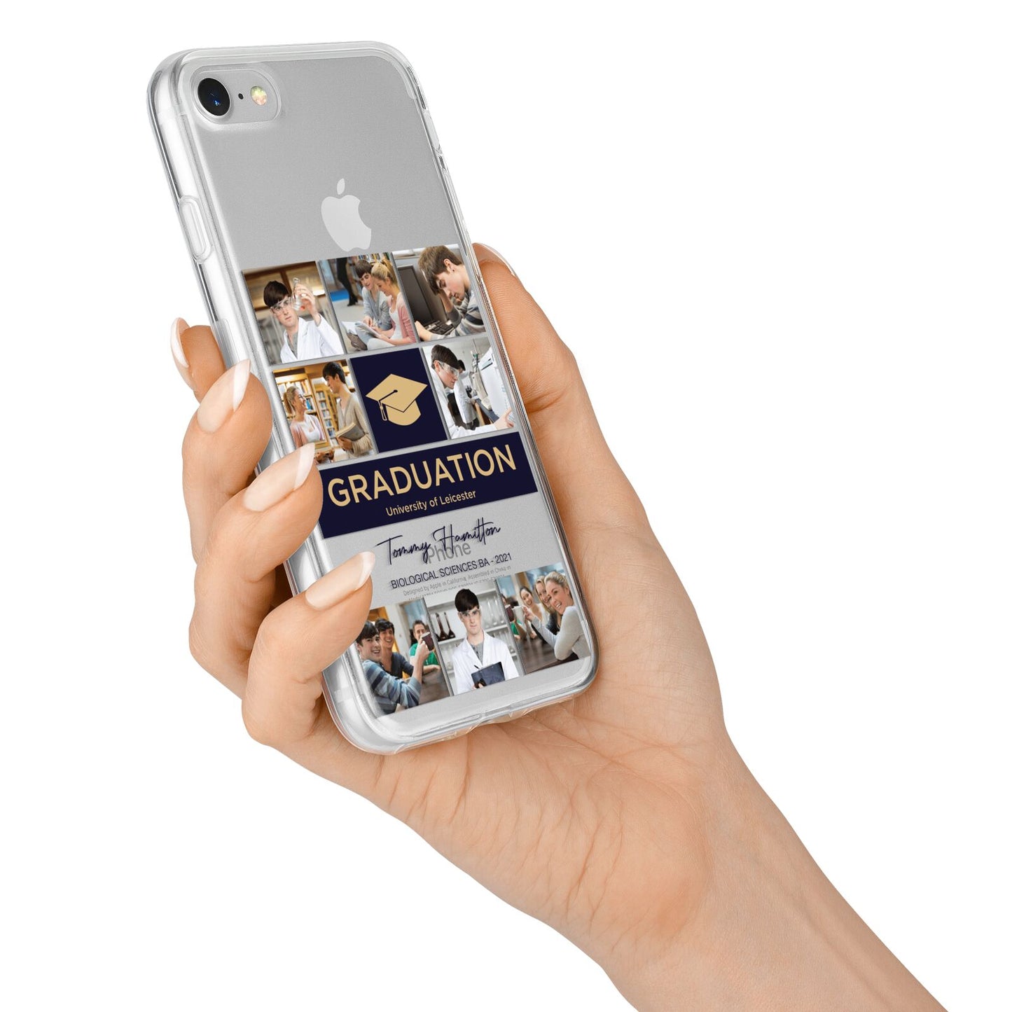 Graduation Personalised Photos iPhone 7 Bumper Case on Silver iPhone Alternative Image
