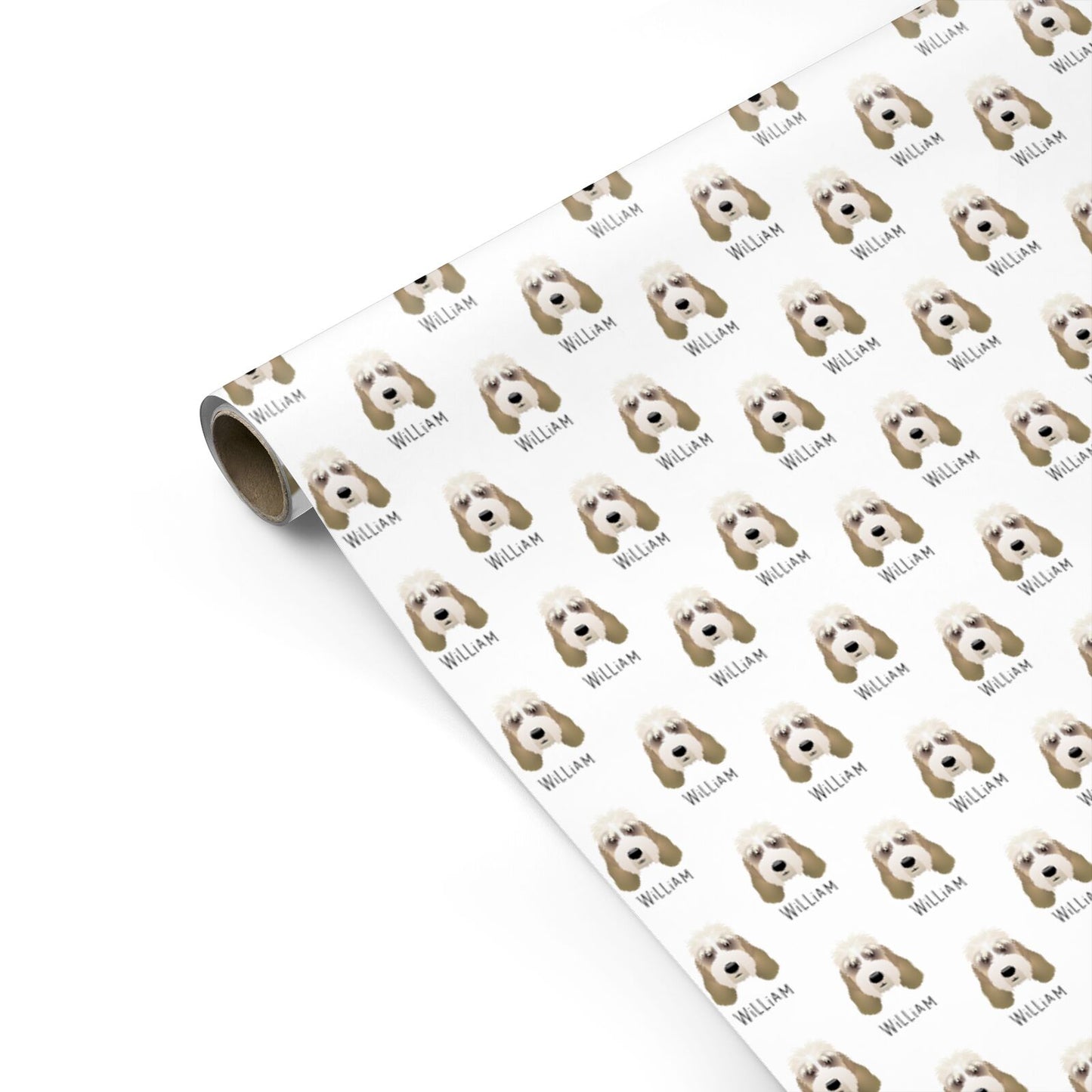 Grand Basset Griffon Vendeen Icon with Name Personalised Gift Wrap