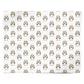 Grand Basset Griffon Vendeen Icon with Name Personalised Wrapping Paper Alternative