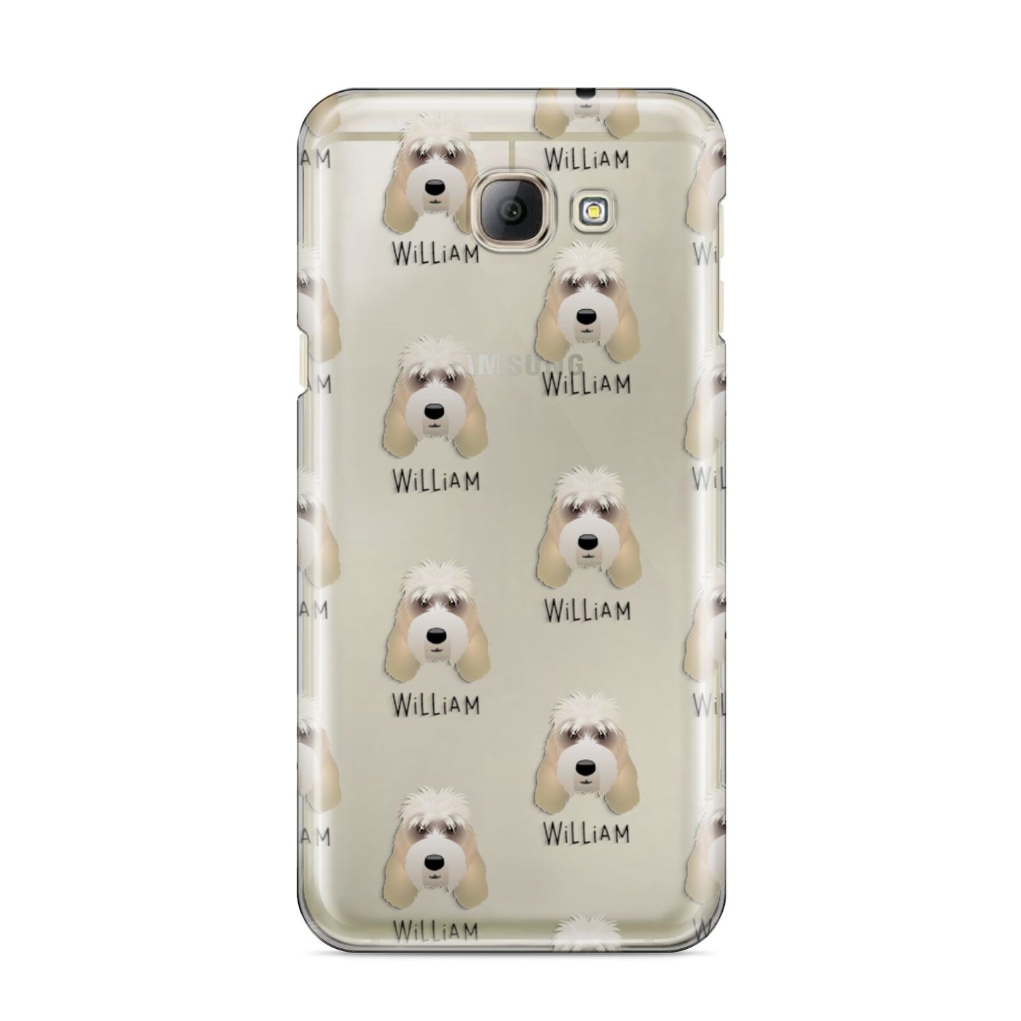 Grand Basset Griffon Vendeen Icon with Name Samsung Galaxy A8 2016 Case