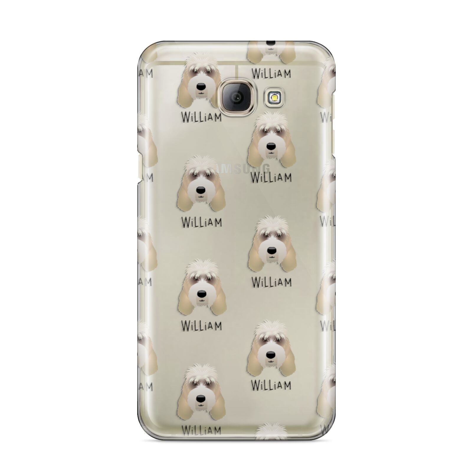 Grand Basset Griffon Vendeen Icon with Name Samsung Galaxy A8 2016 Case
