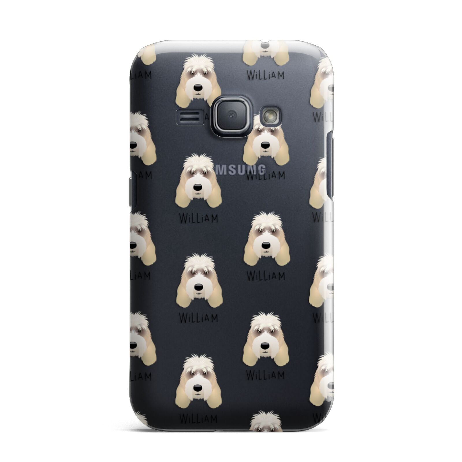 Grand Basset Griffon Vendeen Icon with Name Samsung Galaxy J1 2016 Case