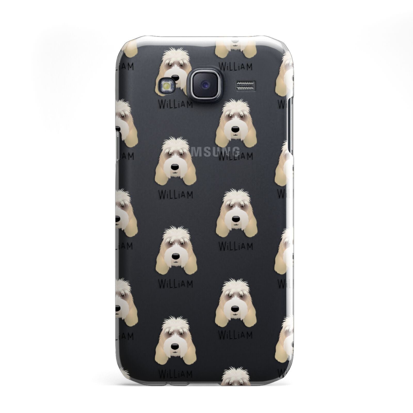 Grand Basset Griffon Vendeen Icon with Name Samsung Galaxy J5 Case