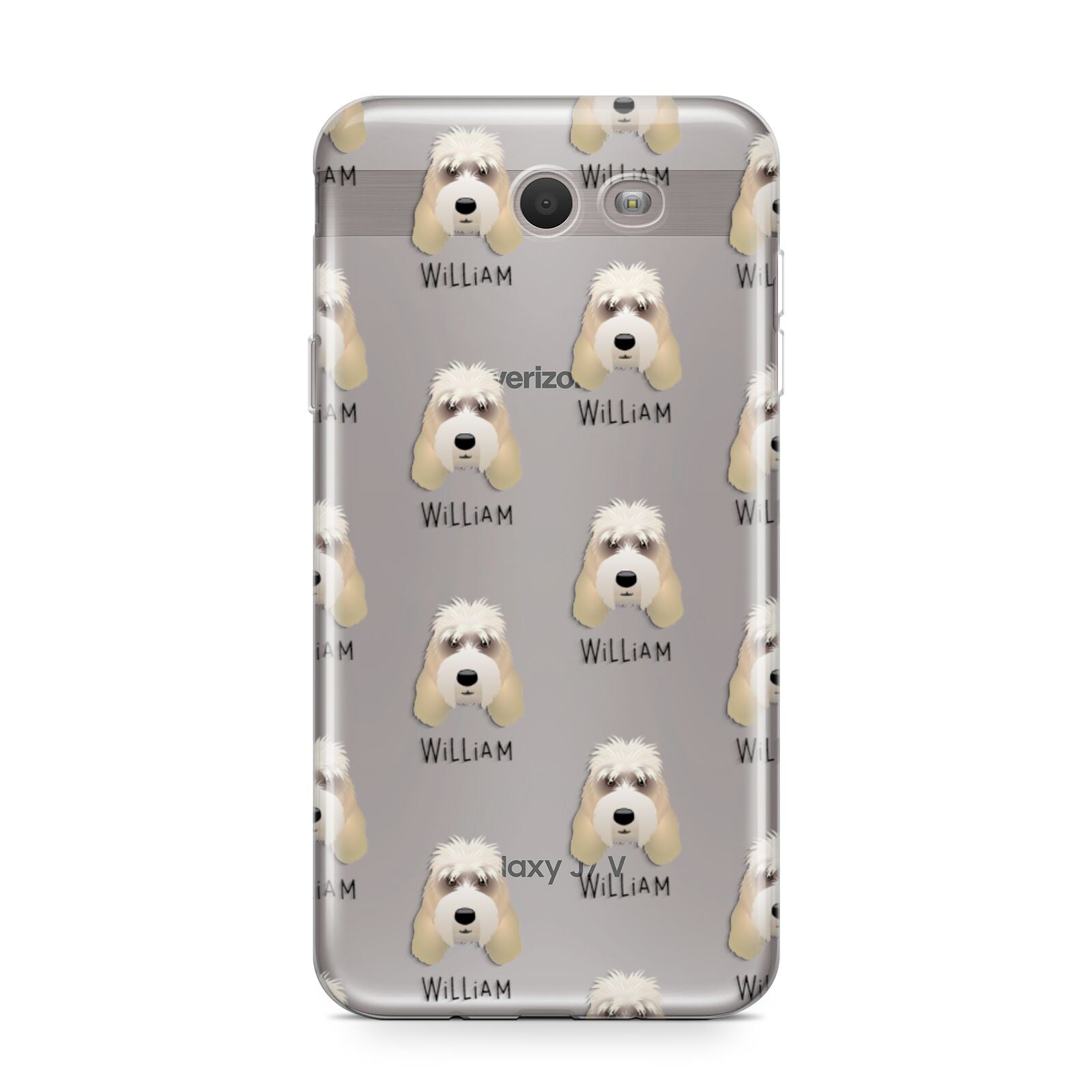 Grand Basset Griffon Vendeen Icon with Name Samsung Galaxy J7 2017 Case