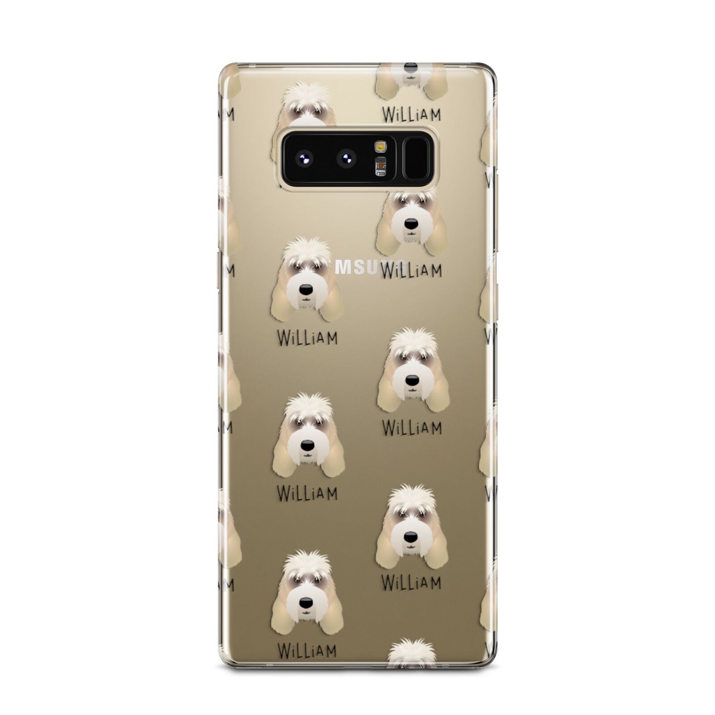 Grand Basset Griffon Vendeen Icon with Name Samsung Galaxy Note 8 Case