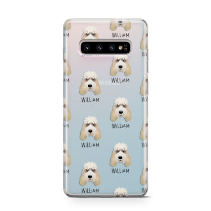 Grand Basset Griffon Vendeen Icon with Name Samsung Galaxy S10 Case