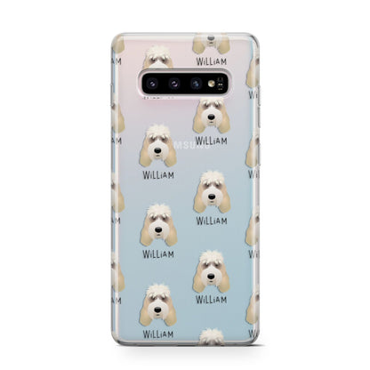 Grand Basset Griffon Vendeen Icon with Name Samsung Galaxy S10 Case