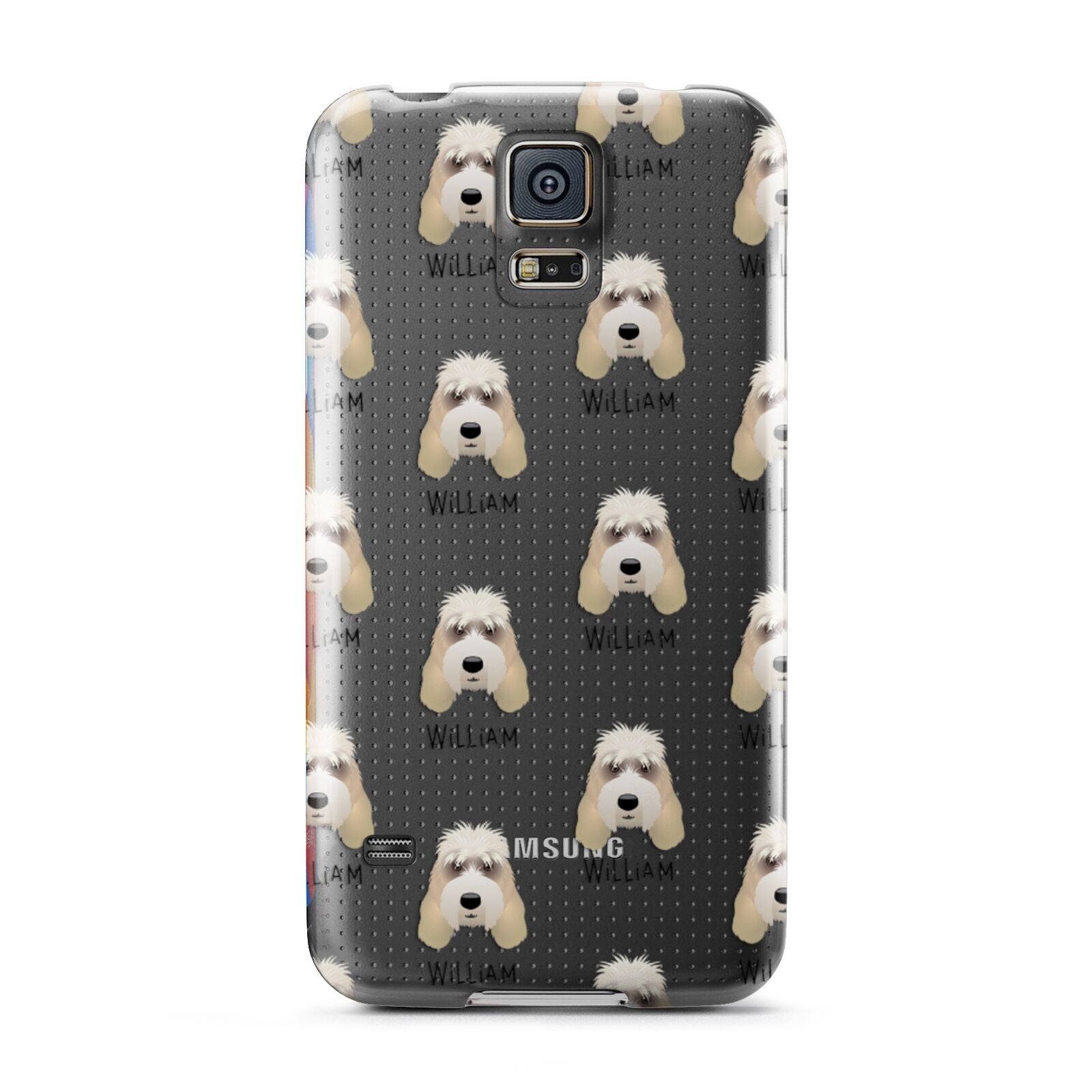Grand Basset Griffon Vendeen Icon with Name Samsung Galaxy S5 Case