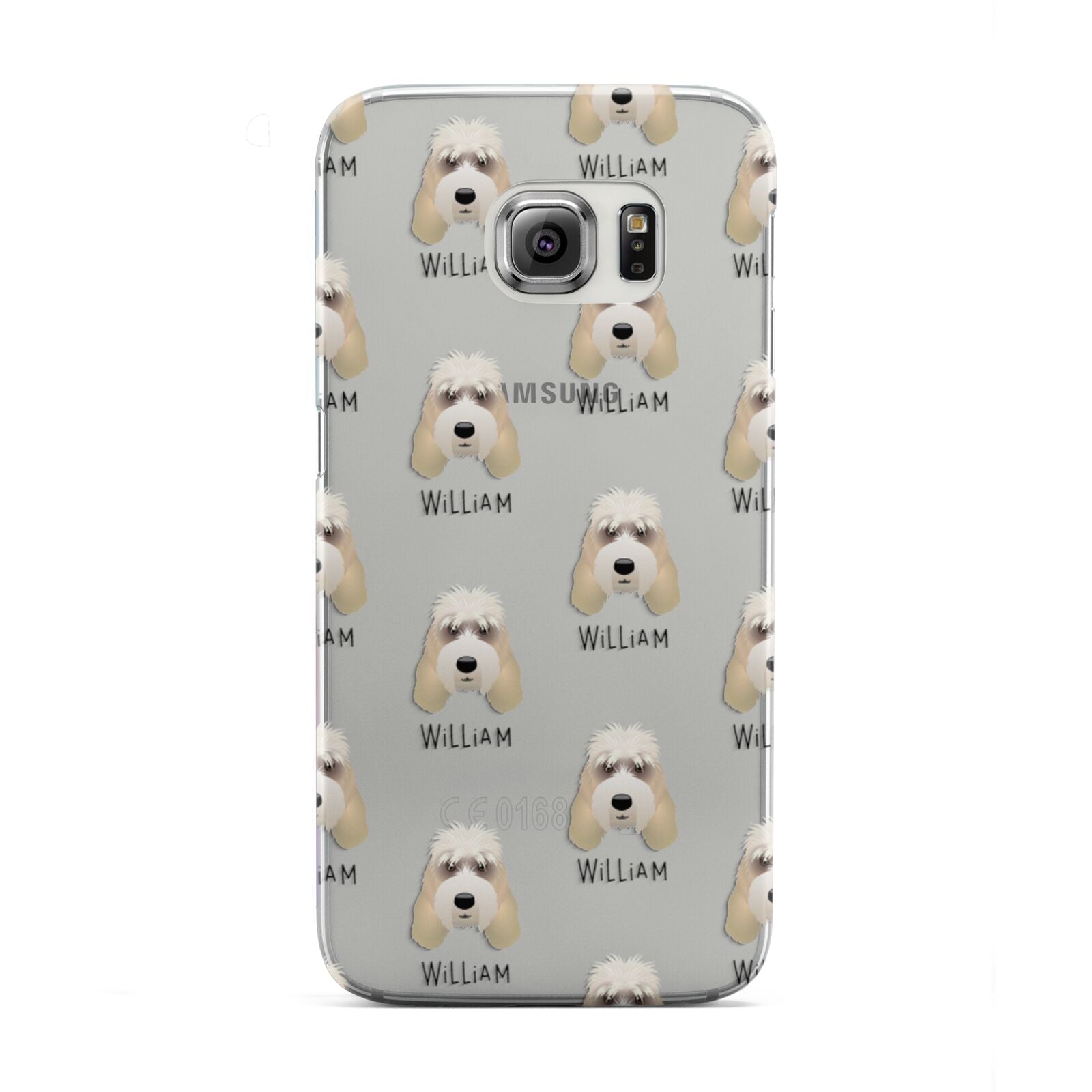 Grand Basset Griffon Vendeen Icon with Name Samsung Galaxy S6 Edge Case