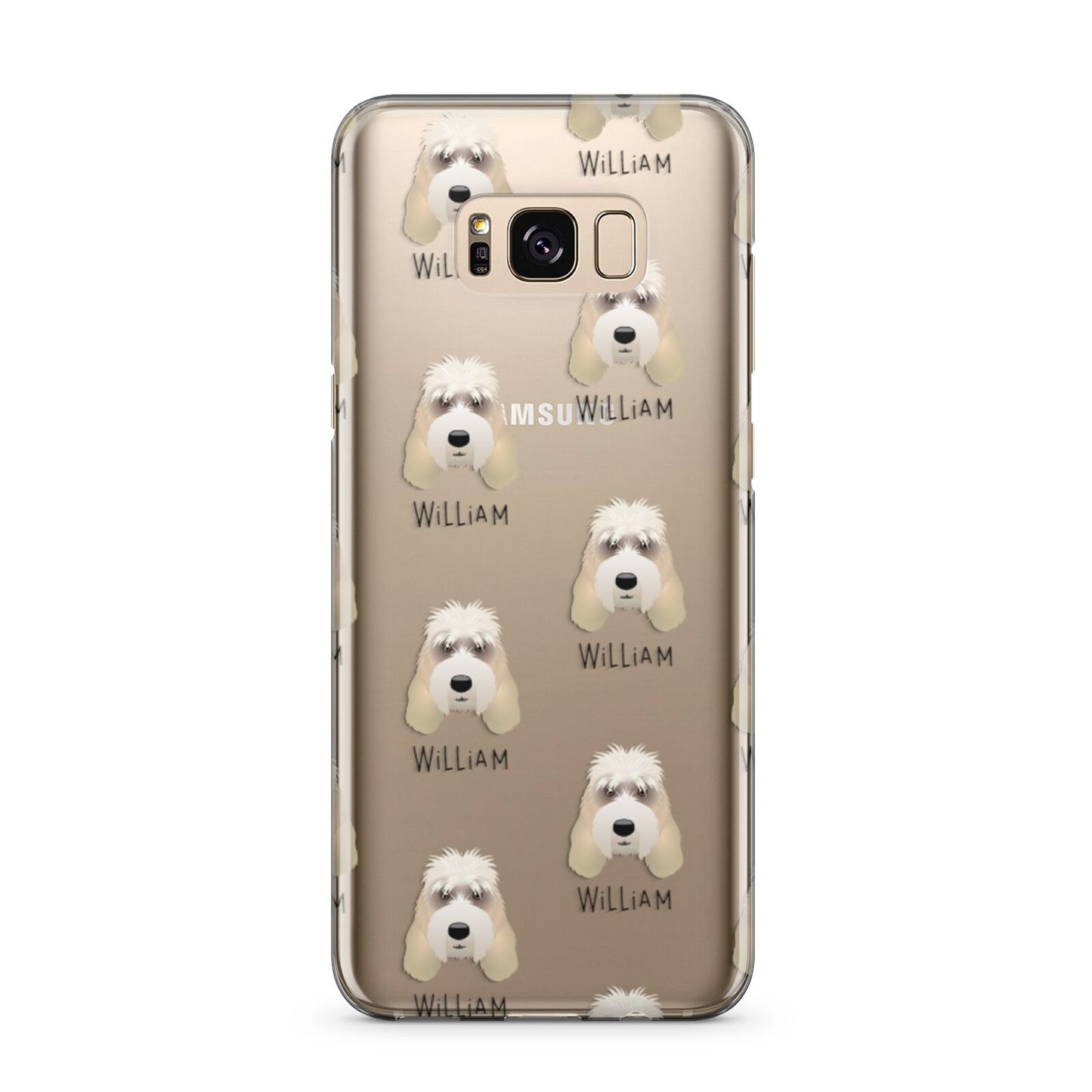 Grand Basset Griffon Vendeen Icon with Name Samsung Galaxy S8 Plus Case
