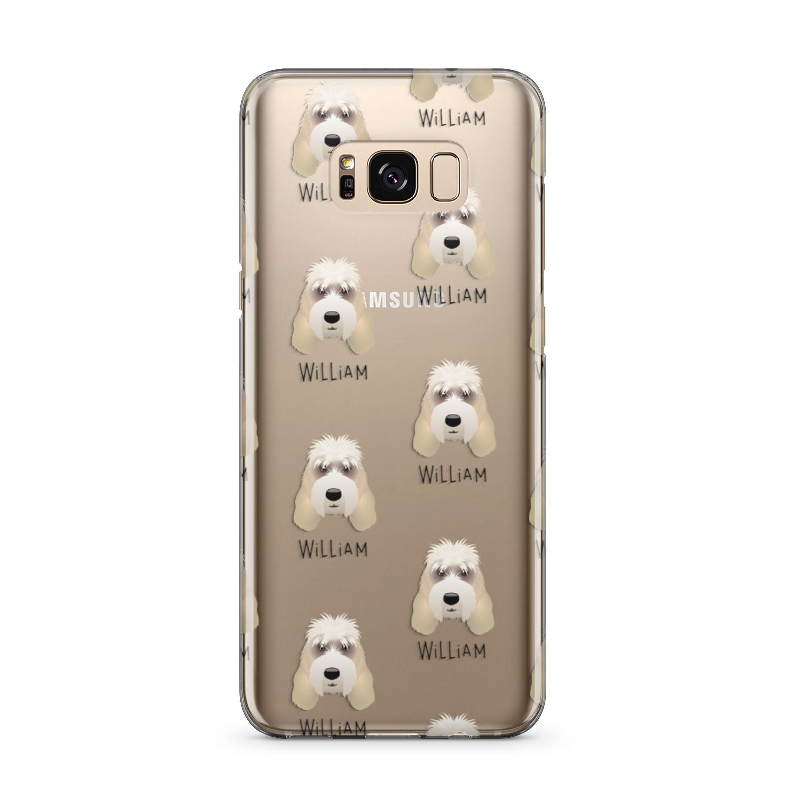 Grand Basset Griffon Vendeen Icon with Name Samsung Galaxy S8 Plus Case