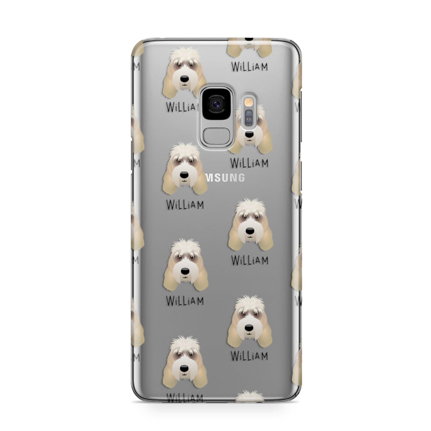 Grand Basset Griffon Vendeen Icon with Name Samsung Galaxy S9 Case