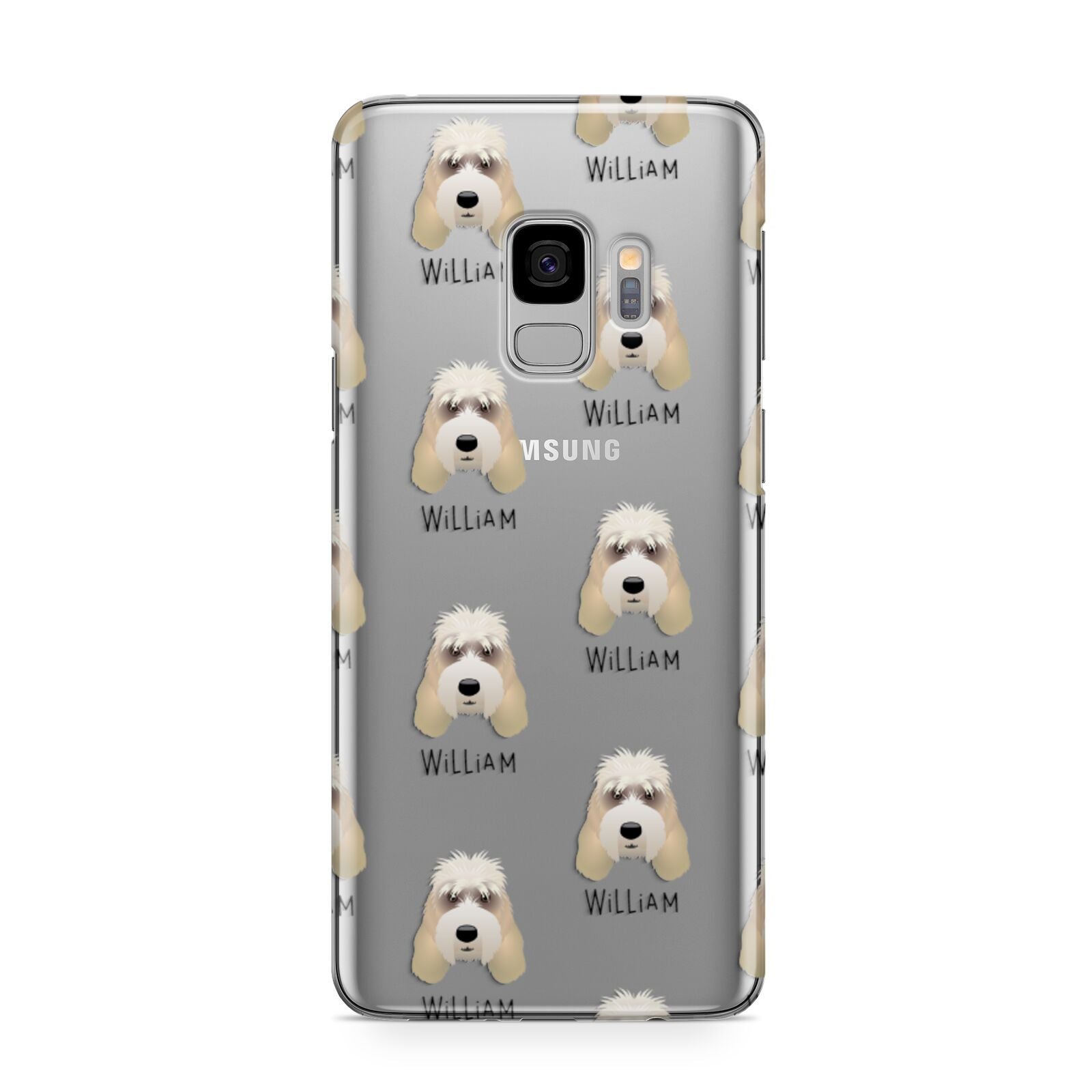 Grand Basset Griffon Vendeen Icon with Name Samsung Galaxy S9 Case