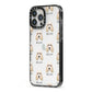 Grand Basset Griffon Vendeen Icon with Name iPhone 13 Pro Max Black Impact Case Side Angle on Silver phone