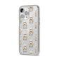 Grand Basset Griffon Vendeen Icon with Name iPhone 14 Pro Max Glitter Tough Case Silver Angled Image