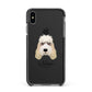 Grand Basset Griffon Vendeen Personalised Apple iPhone Xs Max Impact Case Black Edge on Black Phone