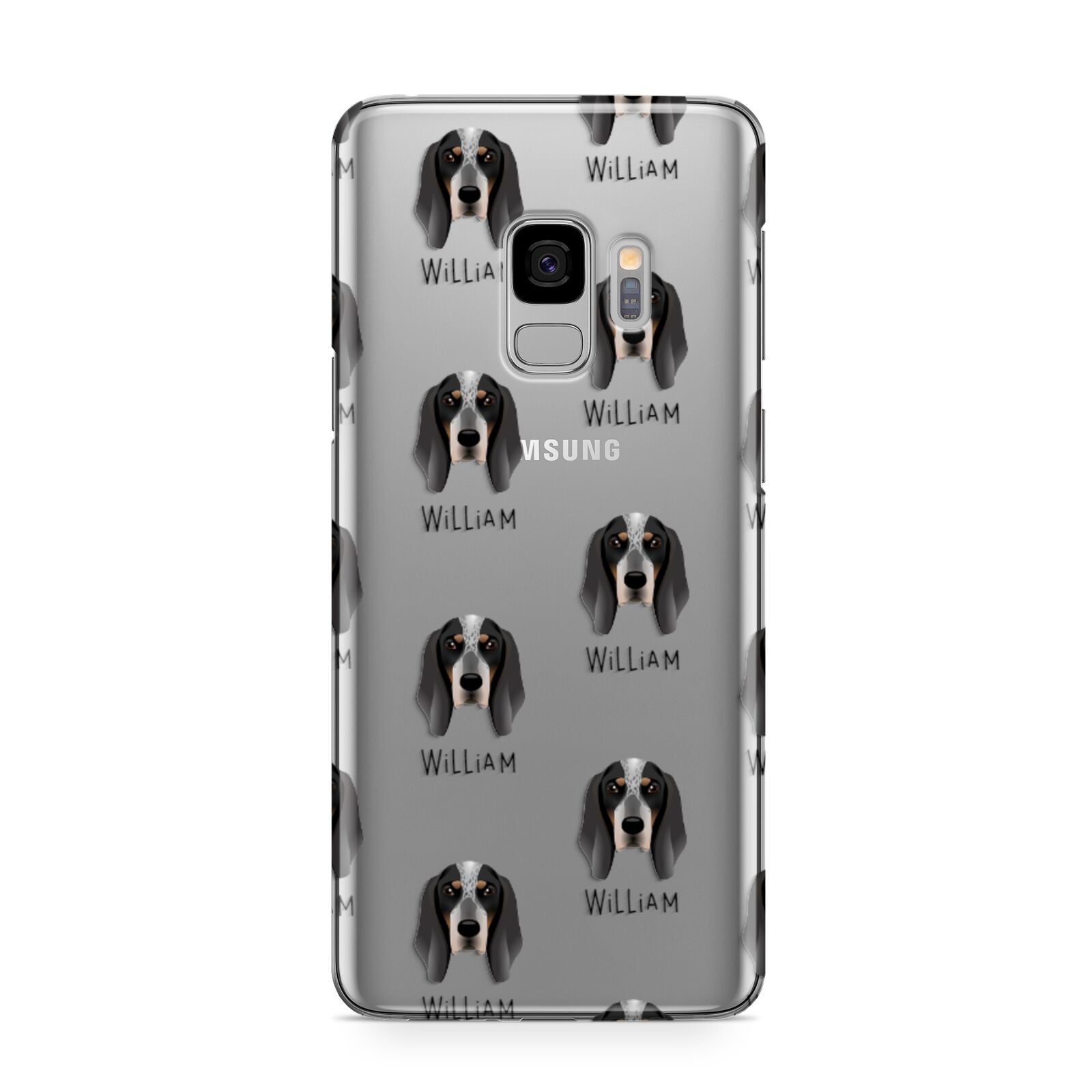 Grand Bleu De Gascogne Icon with Name Samsung Galaxy S9 Case