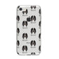 Grand Bleu De Gascogne Icon with Name iPhone 8 Bumper Case on Silver iPhone