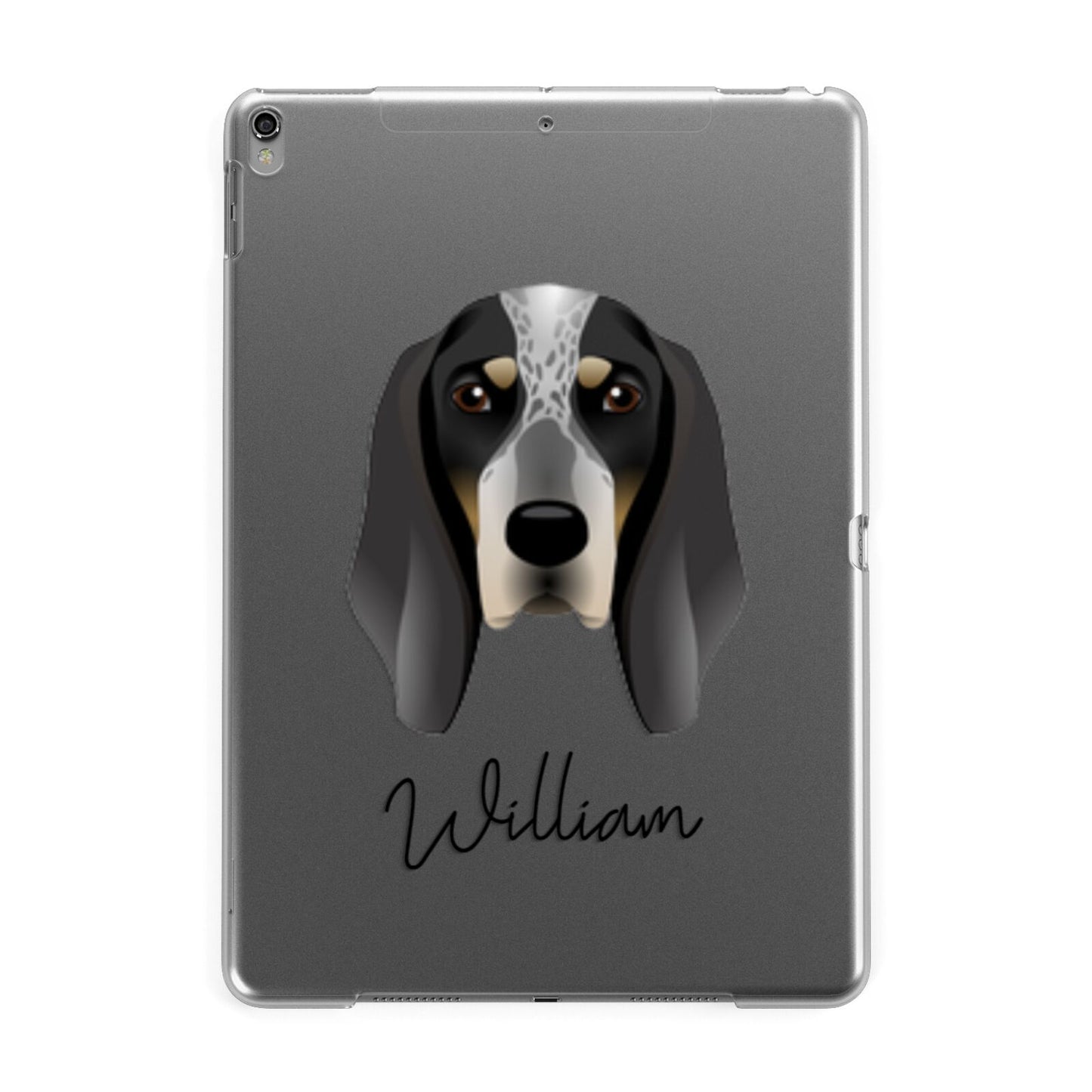 Grand Bleu De Gascogne Personalised Apple iPad Grey Case