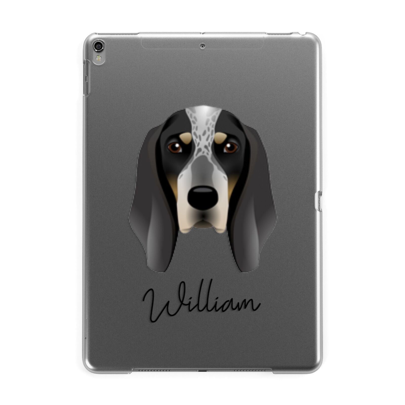 Grand Bleu De Gascogne Personalised Apple iPad Grey Case