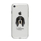 Grand Bleu De Gascogne Personalised iPhone 8 Bumper Case on Silver iPhone