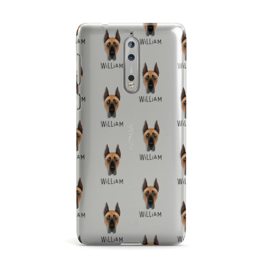 Great Dane Icon with Name Nokia Case