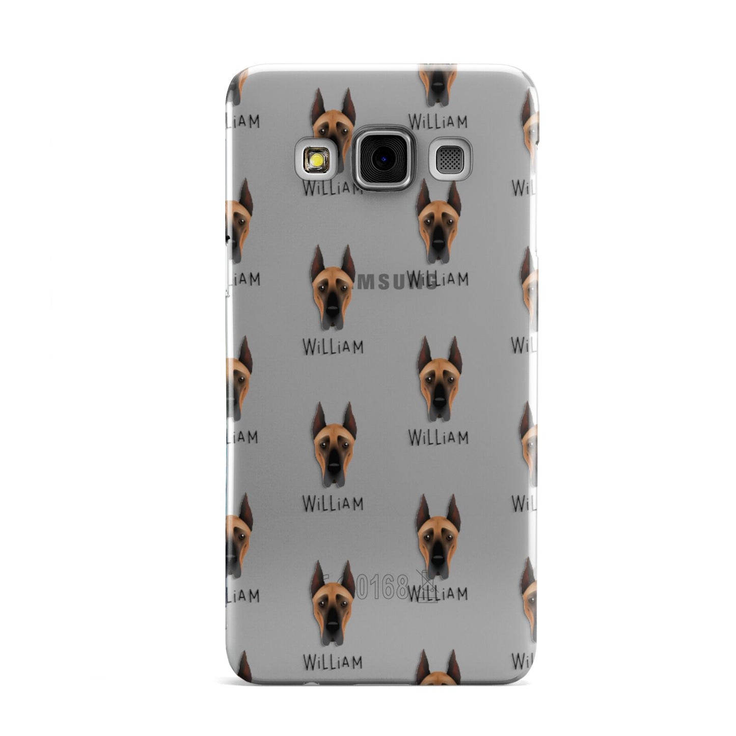 Great Dane Icon with Name Samsung Galaxy A3 Case