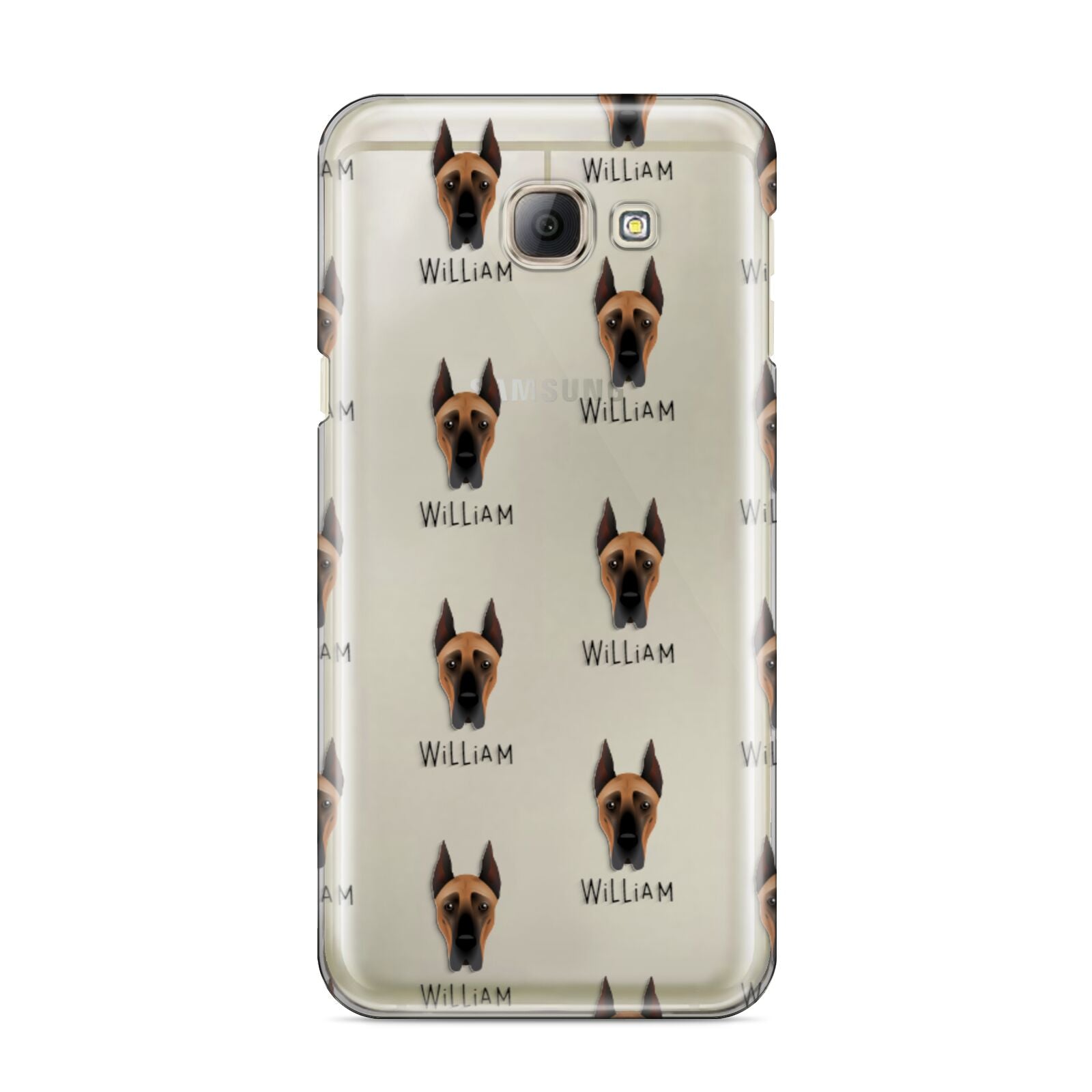 Great Dane Icon with Name Samsung Galaxy A8 2016 Case