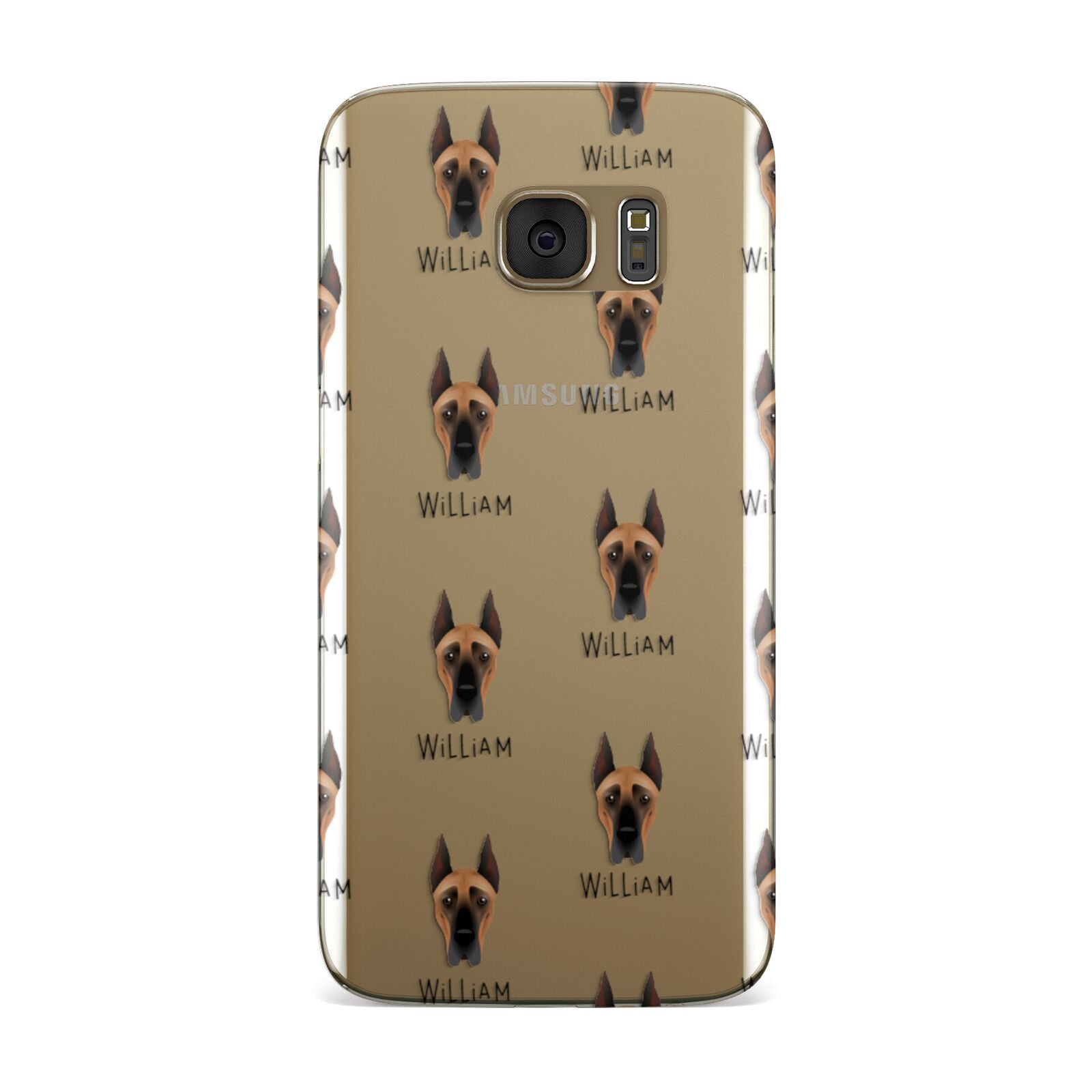 Great Dane Icon with Name Samsung Galaxy Case