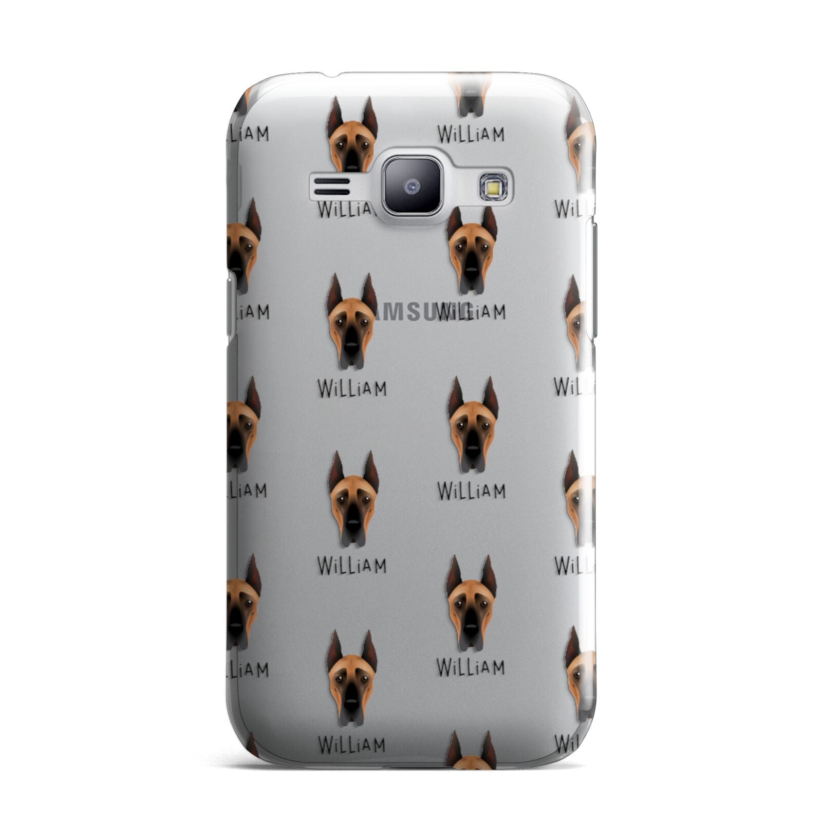 Great Dane Icon with Name Samsung Galaxy J1 2015 Case