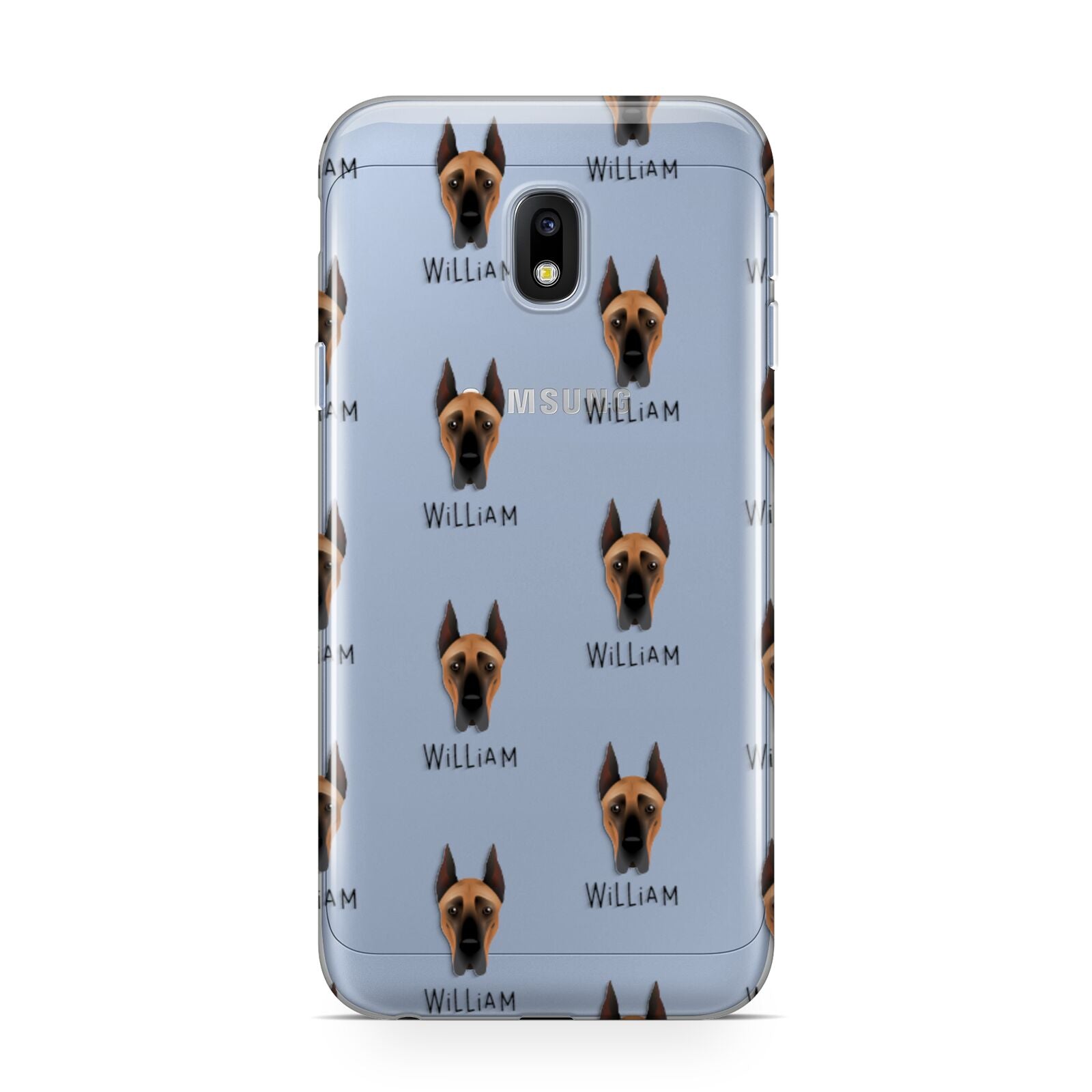 Great Dane Icon with Name Samsung Galaxy J3 2017 Case