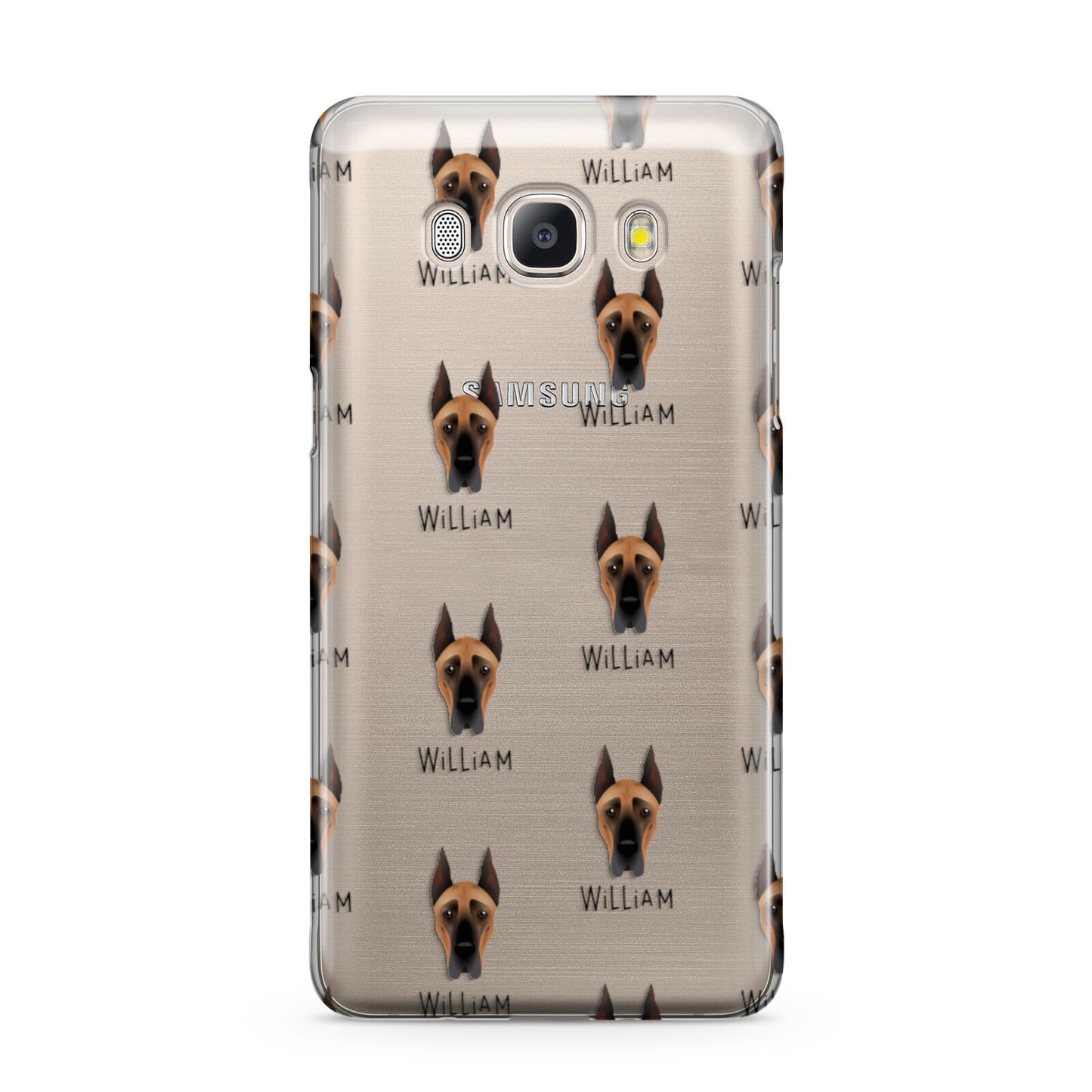 Great Dane Icon with Name Samsung Galaxy J5 2016 Case