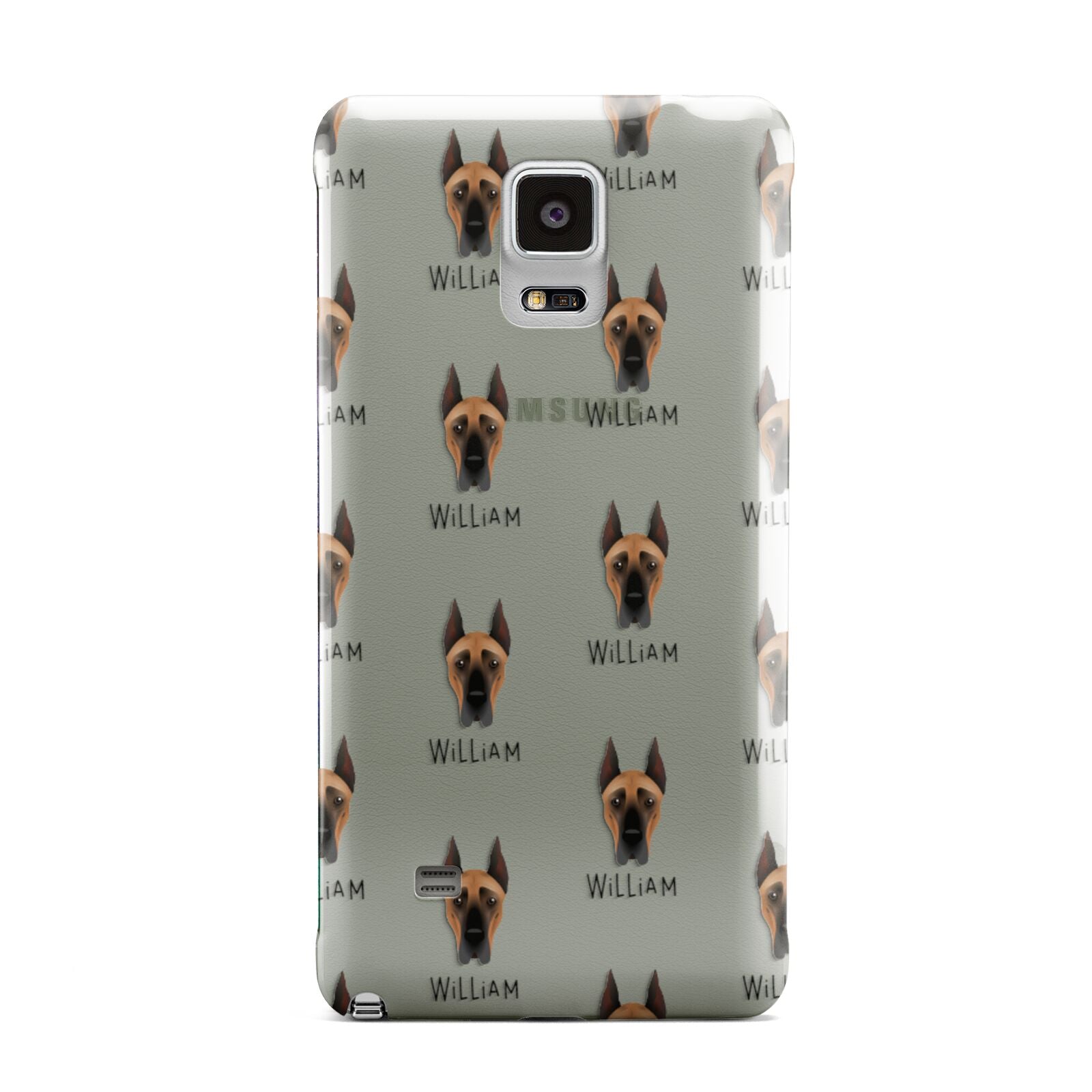 Great Dane Icon with Name Samsung Galaxy Note 4 Case