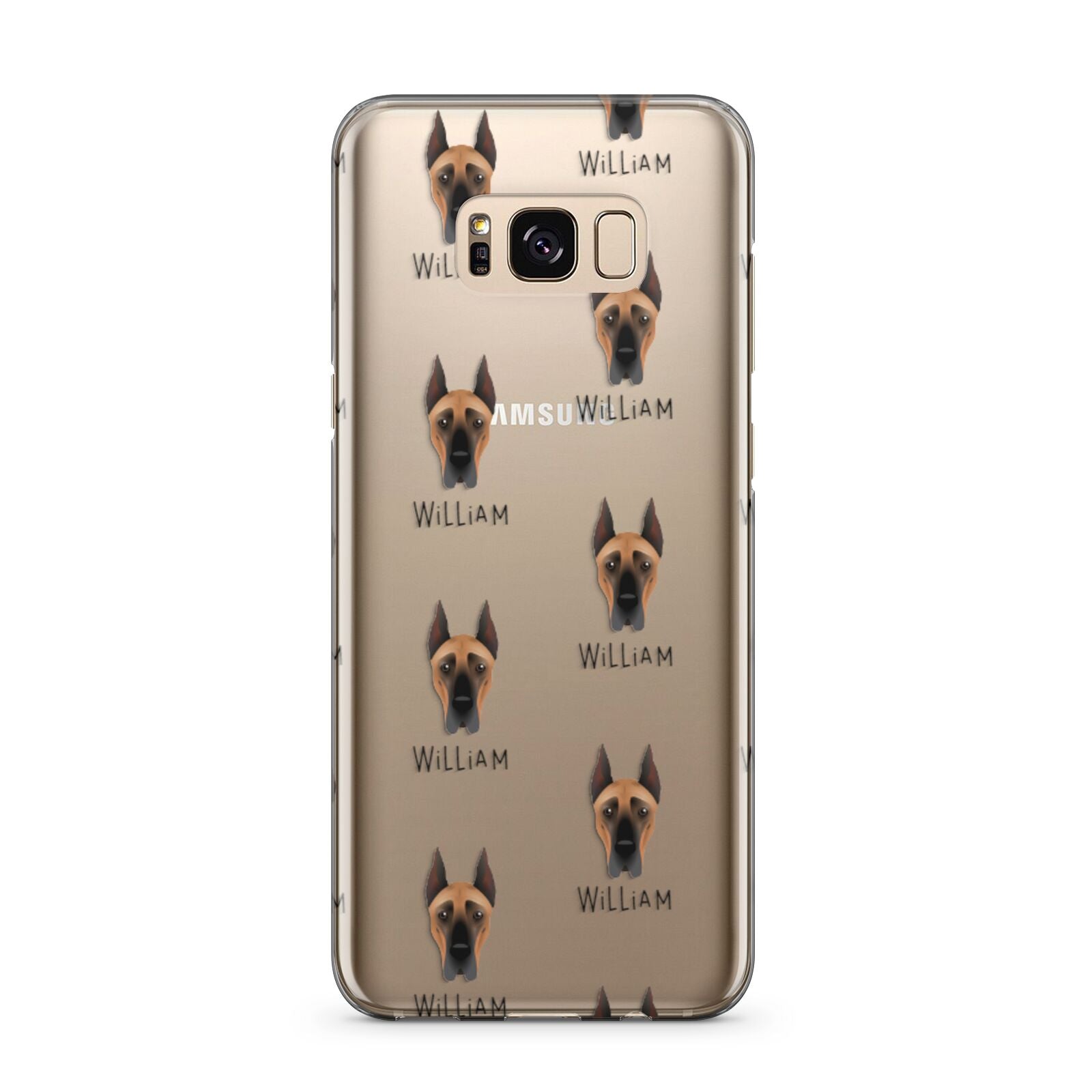 Great Dane Icon with Name Samsung Galaxy S8 Plus Case
