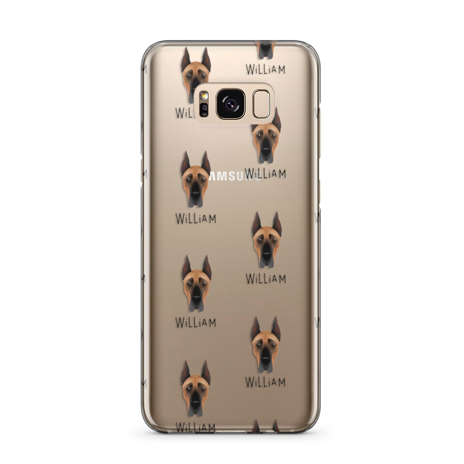 Great Dane Icon with Name Samsung Galaxy S8 Plus Case