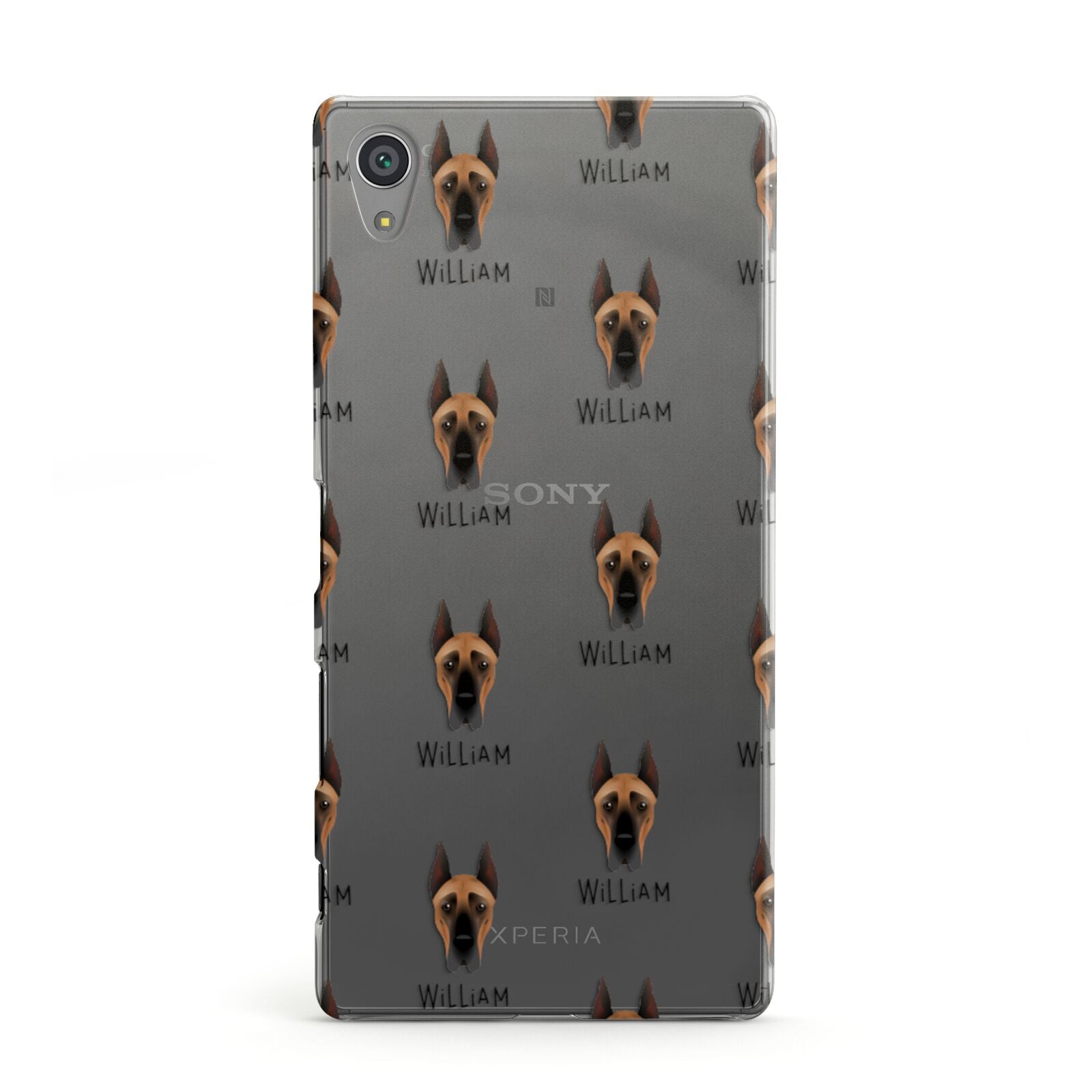 Great Dane Icon with Name Sony Xperia Case