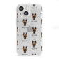 Great Dane Icon with Name iPhone 13 Mini Clear Bumper Case