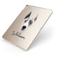 Great Dane Personalised Apple iPad Case on Gold iPad Side View