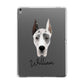 Great Dane Personalised Apple iPad Grey Case