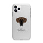 Great Dane Personalised Apple iPhone 11 Pro Max in Silver with Bumper Case