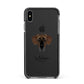 Great Dane Personalised Apple iPhone Xs Max Impact Case Black Edge on Black Phone