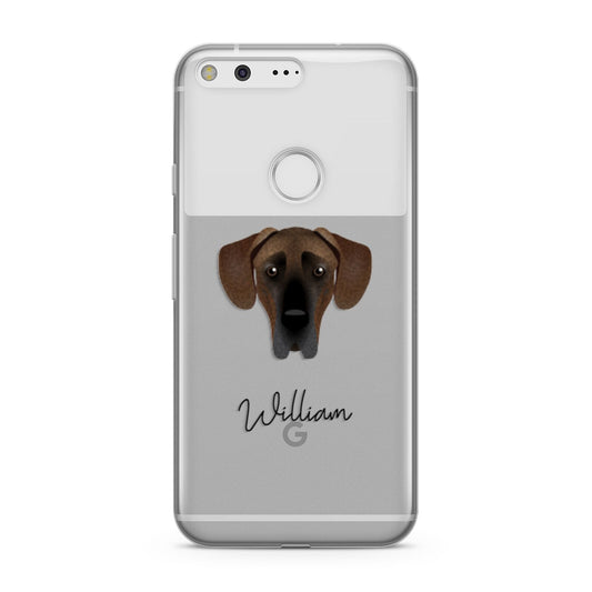 Great Dane Personalised Google Pixel Case