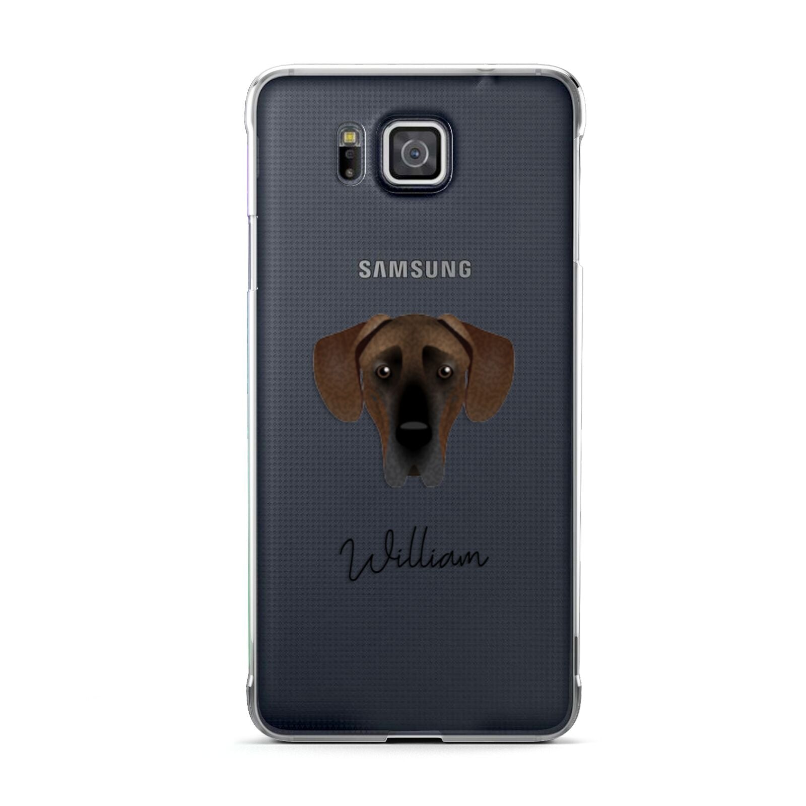 Great Dane Personalised Samsung Galaxy Alpha Case