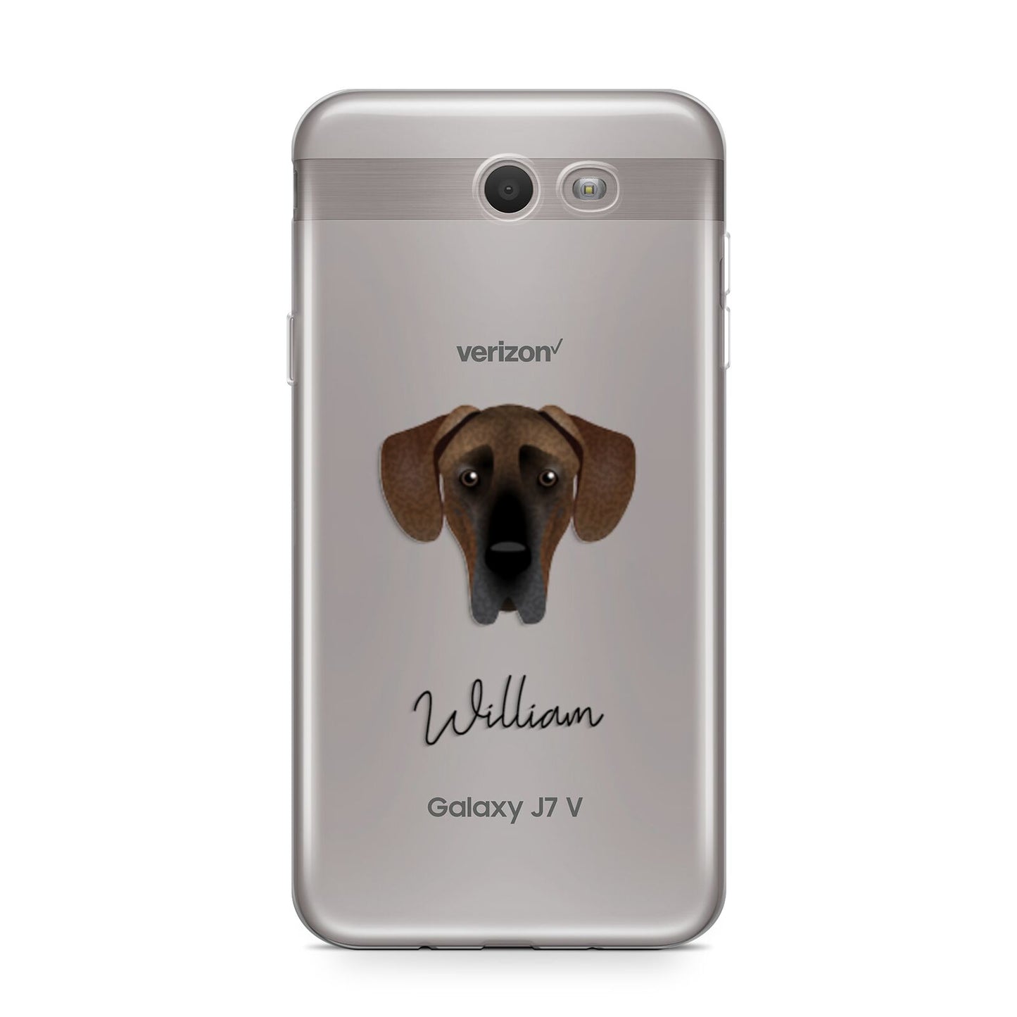 Great Dane Personalised Samsung Galaxy J7 2017 Case