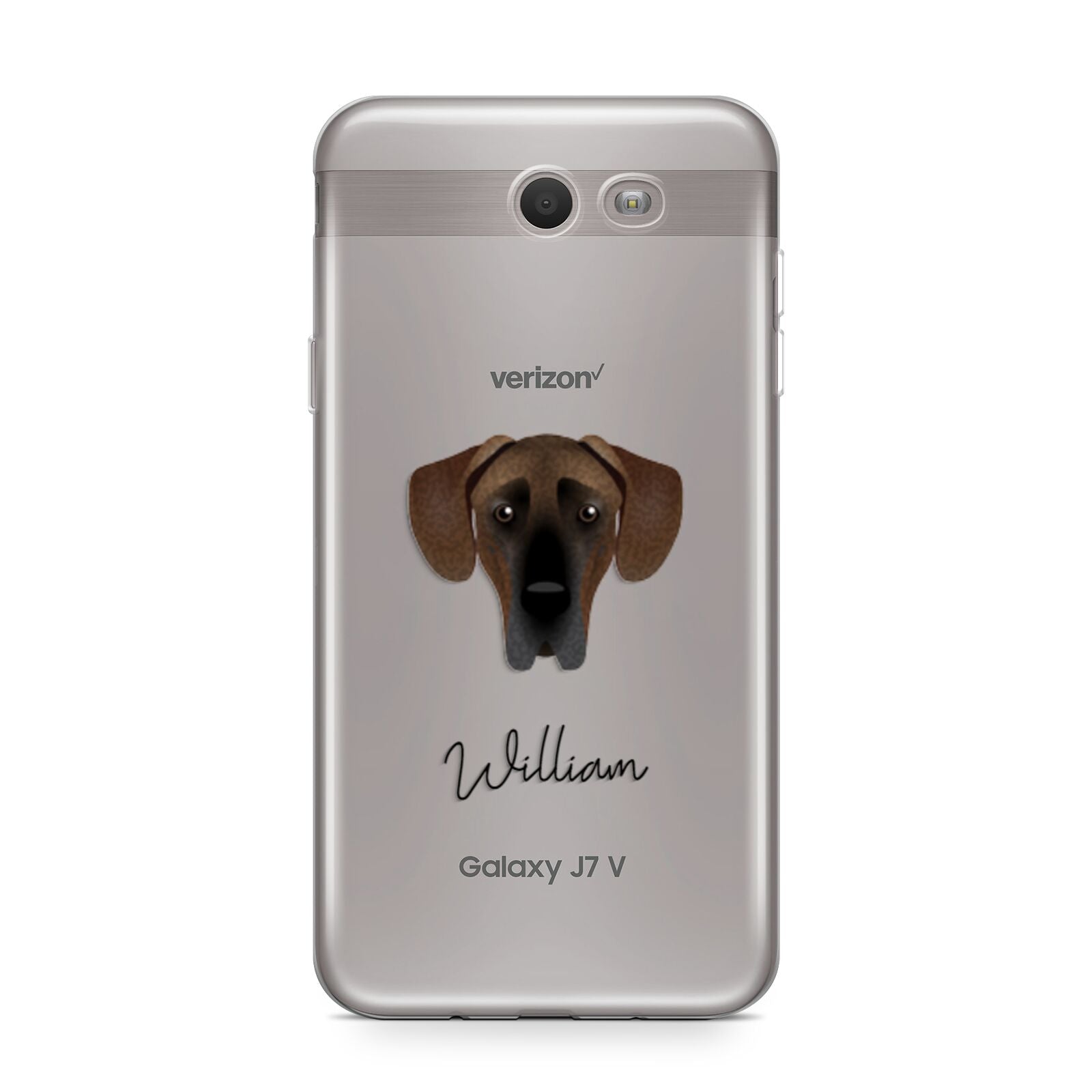 Great Dane Personalised Samsung Galaxy J7 2017 Case