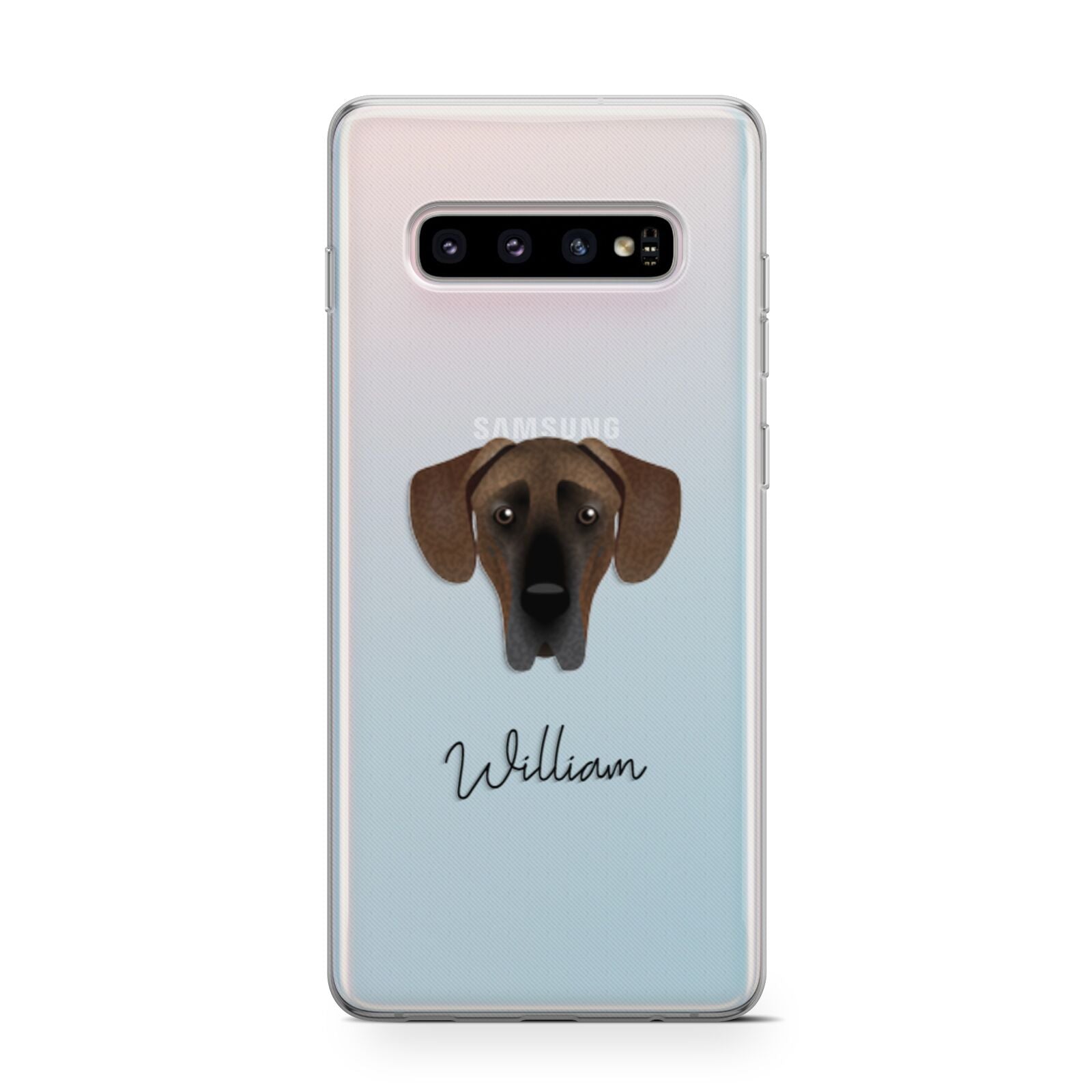 Great Dane Personalised Samsung Galaxy S10 Case