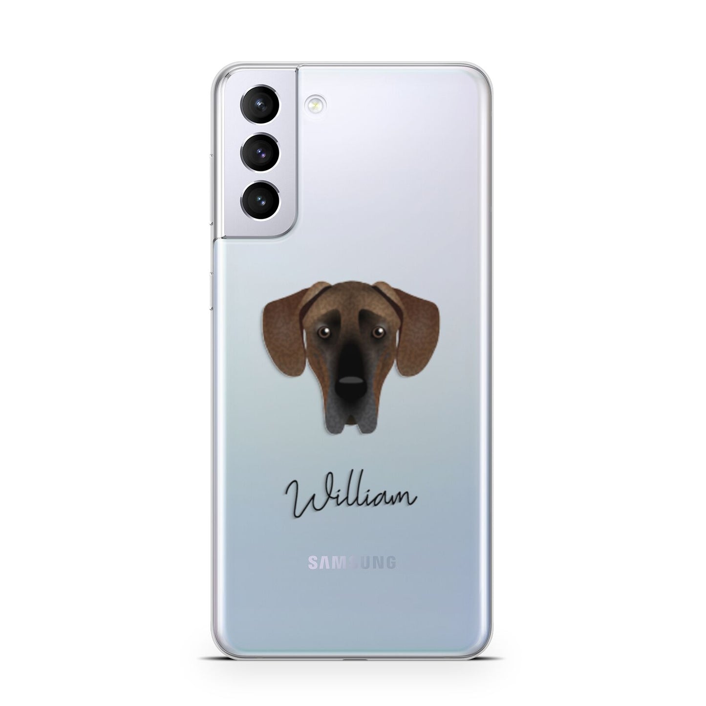Great Dane Personalised Samsung S21 Plus Phone Case